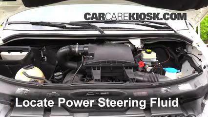 2011 Mercedes-Benz Sprinter 2500 3.0L V6 Turbo Diesel Standard Passenger Van Power Steering Fluid Check Fluid Level